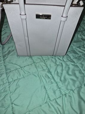 Kate Spade Gray Structured Tote Bag